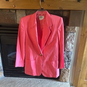 Vintage Elegant Coral Women's Blazer